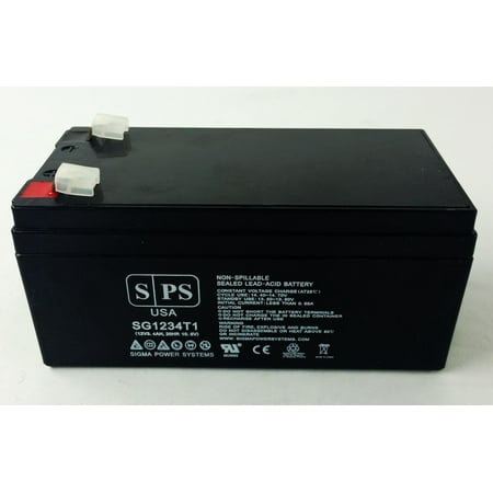 1 Infusion Pump SPS Brand 12V 3.4 Ah Replacement Battery for Baxter Healthcare 6301 FLO GARD INFUSION PUMP (1 Pack) ()