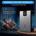thumbnail image 4 of Dehumidifier for Home, 98 Oz Water , 1000 Sq Ft Quiet Dehumidifier with Humidity Display, Auto Shut Off, 7 Color Ambient Light for Basement Bedroom Bathroom, 4 of 6