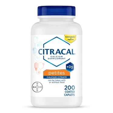 Citracal Petites Calcium Citrate With Vitamin D3, Caplets, 200 Count