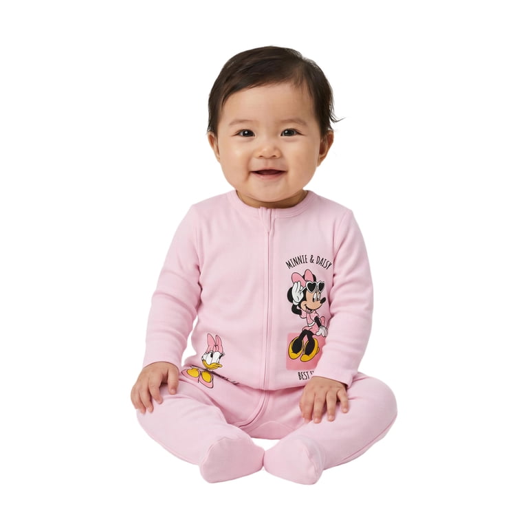 Minnie and Daisy Baby Girls 3-Pack Sleep n' Play, Newborn-9M photo 2