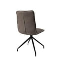 thumbnail image 3 of Dining Chair with fabric Seat in Dark Brown (Set of 2), 3 of 4