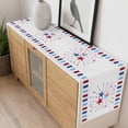 thumbnail image 4 of Independence Day Table Runner 48 Inches Long Farmhouse Dress Scarves, 4th of July Red Blue Striped Stars Patriotic Dining Tablerunner for Coffee Table/Kitchen Island/Party Décor, 13" x 48", 4 of 8