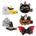 thumbnail image 3 of Halloween Hair Clips Cute Pumpkin, Bow, Cat, Moon & Durable Lightweight Barrettes for Trick or Treat Party Costumes, 3 of 3