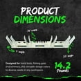 thumbnail image 3 of Green Touch Piranha Vinyl Coated Steel Garage Hand Tool Organizer, White, 3 of 9