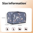 thumbnail image 5 of Daiia Watercolor Flowers Butterfly Pattern 2 slice Toaster Cover, Toaster Appliance Dust-proof Cover For Kitchen Small Appliance Dust Cover and Fingerprint Protection, 5 of 7
