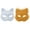 Yellow, variant on Tnobhg Cat Masque DIY Set White Paper Cat Masque with Eye Mesh Faux Fur Unfinished Cat Masque for Kids Adults DIY Painting