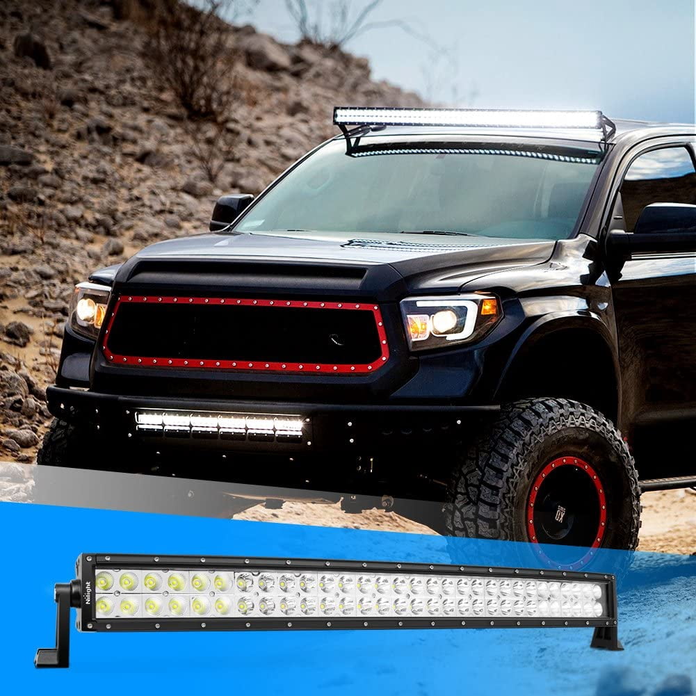Nilight 32" 180W Curved Spot Flood Combo High Power LED Driving Lamp LED Light Bar Off Road Fog Driving Work Light for SUV Boat Jeep Lamp
