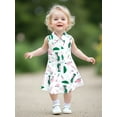 thumbnail image 5 of BemeyourBBs Kids Toddler Baby Girl Summer Golf Dress Outfit Athletic Workout Dress Clothes Sleeveless Tank Dress Lapel Collar Half Zipper A Line Dress Party Princess Dresses, 5 of 9