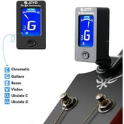 Visland Guitar Tuner Clip-On Tuner Digital Electronic Tuner Acoustic with LCD Display for Guitar, Bass, Violin, Ukulele