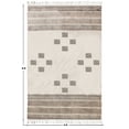 thumbnail image 3 of Casavani - 10'x14' Beige Block Printed Cotton Area Rugs for Living Room Outdoor Patio Rugs, 3 of 6