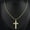 Rope(24 inches), variant on 14k Gold-Plated Cuban, Figaro, Miami, Rope Chain with Jesus Christ Crucifix,24 inches Long and 6mm wide,High Quality