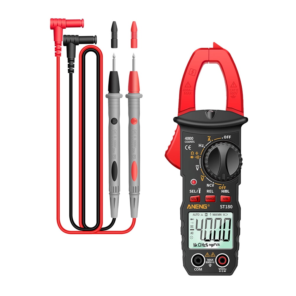 Digital Clamp Meter 4000 Counts, Multimeter Voltage Tester Auto-ranging, AC Current and AC/DC Voltage Tester Diode,Resistance