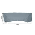 thumbnail image 3 of 210D Outdoor Sofa Cover for Curved Furniture Weather Resistant and UV Protected, 3 of 8