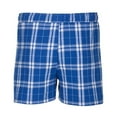 thumbnail image 4 of Boxercraft BM6701 Men's 100% Cotton Double-Brushed Flannel Boxer-Royal/Silver Pl-M, 4 of 4