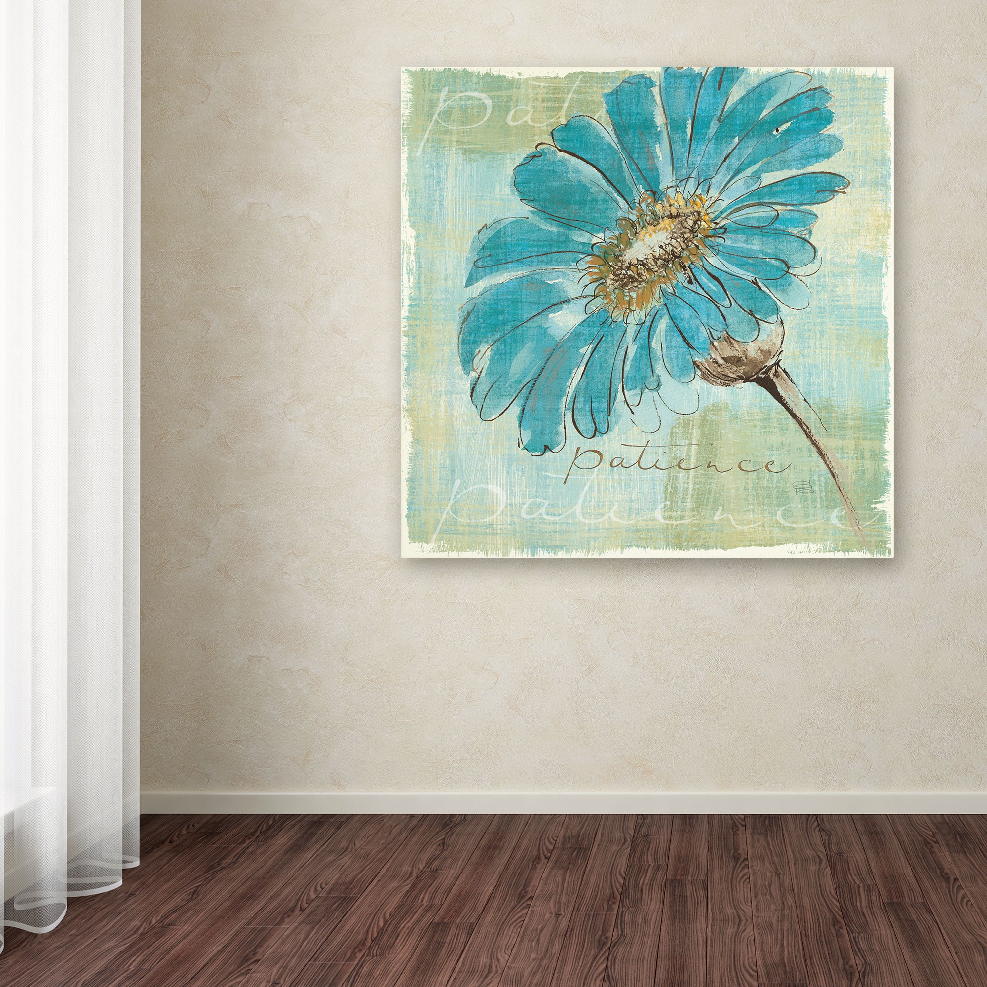 Chris Paschke 'Spa Daisies II' Canvas Art