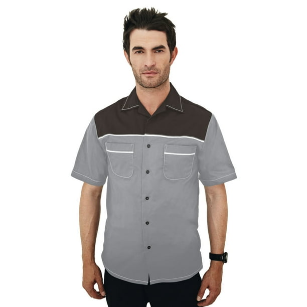 TriMountain TriMountain Men's Big And Tall Sports Twill Camp Shirt