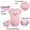 Pink, variant on iDzn Pack of 2, Little Angel & Little Devil Twins Novelty Rompers For Babies, Newborn Baby Unisex Bodysuits, Infant Jumpsuits, Toddler 0-24 Months Kids One-Piece Oufits