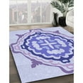 thumbnail image 2 of Ahgly Company Indoor Rectangle Patterned Heavenly Blue Area Rugs, 2' x 5', 2 of 6