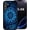 Blue Mandala Flower, variant on for Samsung Galaxy S23 Ultra Case,Black Soft TPU Silicone Shockproof Protection Cover Phone Case for Galaxy S23 Ultra Cute Amusing Pattern | Ice and Fire Tiger