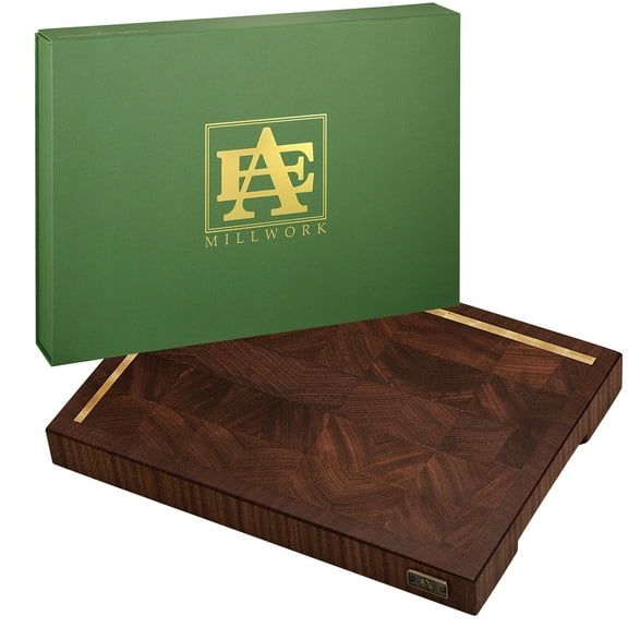 Martha Cutting Board Mahogany & Maple Wood End Grain Handmade