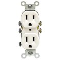 thumbnail image 2 of C22-05320-00W White Residential Grade Straight Blade Duplex Receptacle, 2 of 2