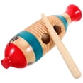 thumbnail image 4 of TABLZONE 2 Sets Kids Guiro Instrument with Stick Wood Multi Color for Beginner Level Fun, 4 of 7