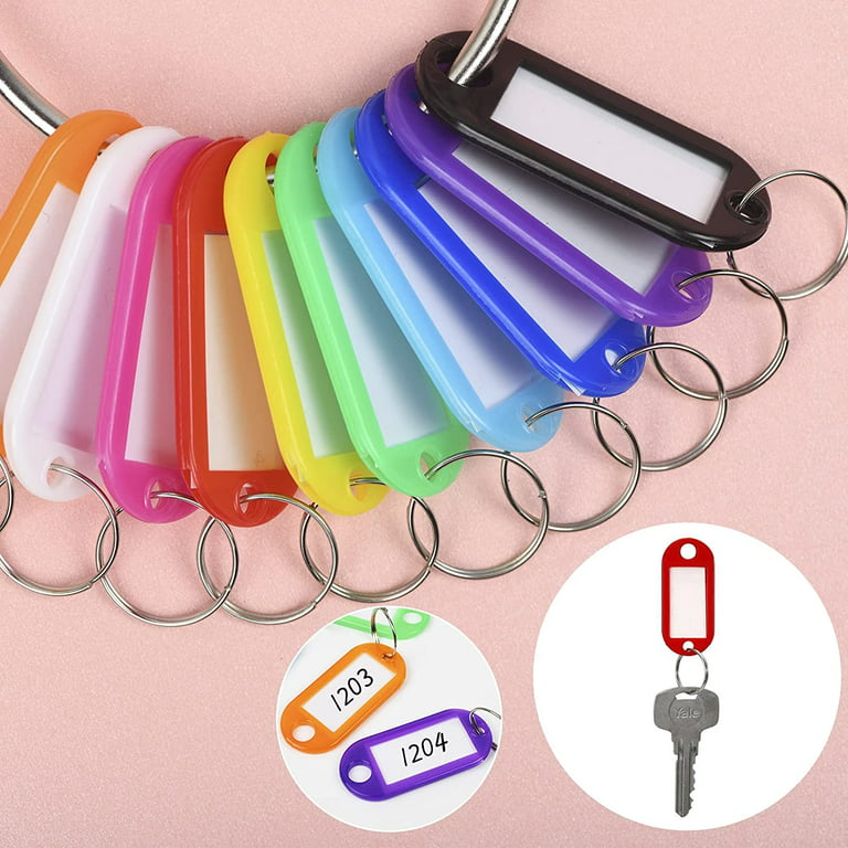 Random Color Key Tags With Labels, Plastic Prevent Missing Key Identifiers,  Luggage Bag Accessories - Temu