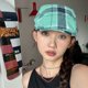 thumbnail image 3 of Nueva boina clásica a cuadros para mujer, sombrero de ocio de arte Retro para hombre, gorra de béisbol transpirable para primavera y verano, gorra informal para el sol exterior para mujer, 3 of 5