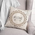 thumbnail image 3 of Creative Products Autumn Welcome Wreath 20 x 20 Spun Poly Pillow, 3 of 3
