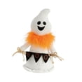thumbnail image 3 of Figura de escultura artesanal ligera de juguete de muñeca fantasma para decoración de Halloween Naranja, 3 of 9
