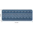 thumbnail image 7 of Blue Geometric Pattern with Elephants Kitchen Rug Mat,Kitchen Runner Rugs Non Skid Washable,Decorative Kitchen Floor Mats for Kitchen,Sink,Laundry,17"x47.2", 7 of 7