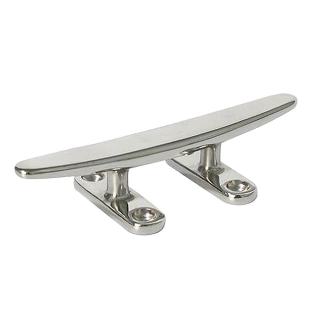 Soidarity 8 Boat Stainless Steel Rope Cleat Open Base Marine Low Grade Polished Flat Deportes acuáticos