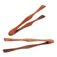 thumbnail image 4 of EeaseMX 2 pinzas de madera para comida, pinzas para barbacoa, carne, pan, postres, repostería, utensilios de cocina para bufé., 4 of 7