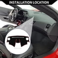 thumbnail image 2 of Unique Bargains Dash Cover for Chevrolet Spark 2013-2015 / Center Console Dashboard Cover / Non-Slip Polyester Silicone  52.36"x24.41" / 1Pcs Red, 2 of 7