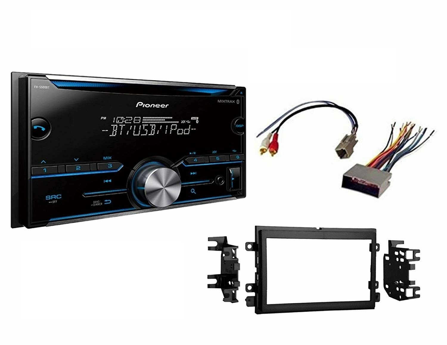 Pioneer FHS500BT Double DIN Bluetooth Stereo Install Kit