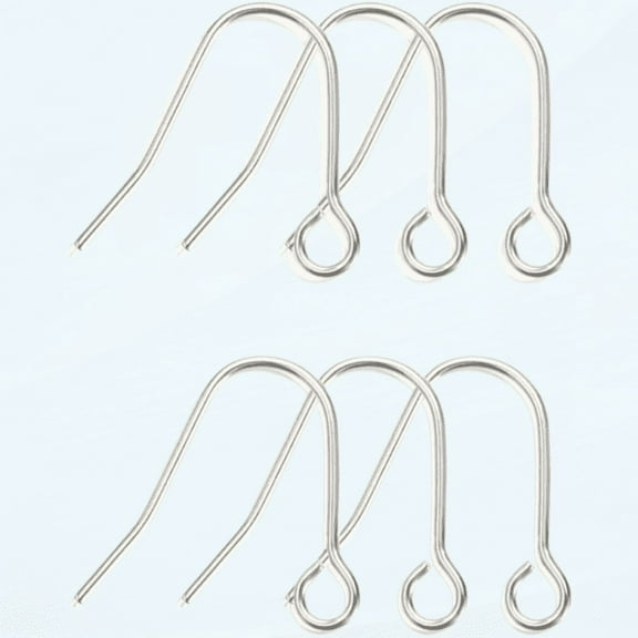 6pcs 20G Small Pure Titanium Earring Fish Hooks DIY Earrings Findings for Jewelry Making, Hypoallergenic Earring Hooks Making Kit for Women Girls Men Sensitive Ears