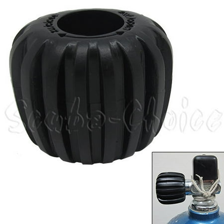 - Scuba Choice Scuba Diving Tank Cylinder Valve Knob - Oval shape, Black