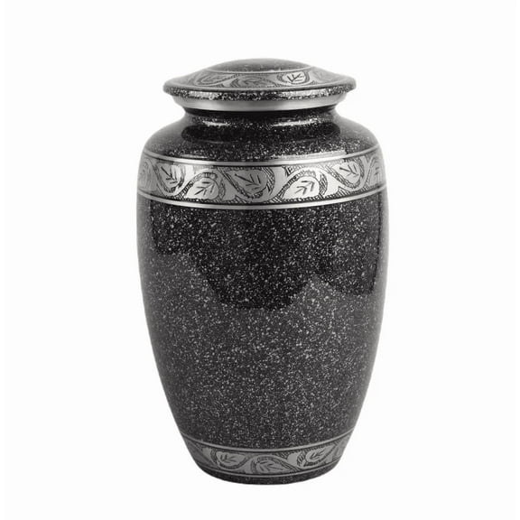 Ample Crimination URN Without Engraving | Large 10.5" Elegant Memorial Urn for Ashes with Meena Floral Design & Engraving Option ACU180