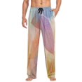 thumbnail image 4 of Men's Sleep Pants Lightweight Pjs Sleepwear Comfortable Lounge Pants Bottom Pants with Pocket Colorful Leaf Skeletons, 4 of 7