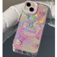 thumbnail image 1 of Sanrio-funda de teléfono de Gel suave para iPhone 11, 12, 13, 14 Pro Max, Y2k, Hello Kitty, espejo galvanizado, estilo INS, lindo rosa, estrella de moda Fivean unisex, 1 of 2