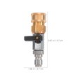 thumbnail image 4 of Miangastore High Pressure Washer Ball Valve Stainless Steel 3/8 Quick Connect Fittings Easy To Operate For Car Wash Engine Cleaning Pressure Washer Accessories, 4 of 8