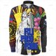 thumbnail image 1 of Camisas de manga larga con estampado de emblema étnico filipino en 3D vintage de tamaño pequeño para hombre, blusas con estampados tribales filipinos, 1 of 6