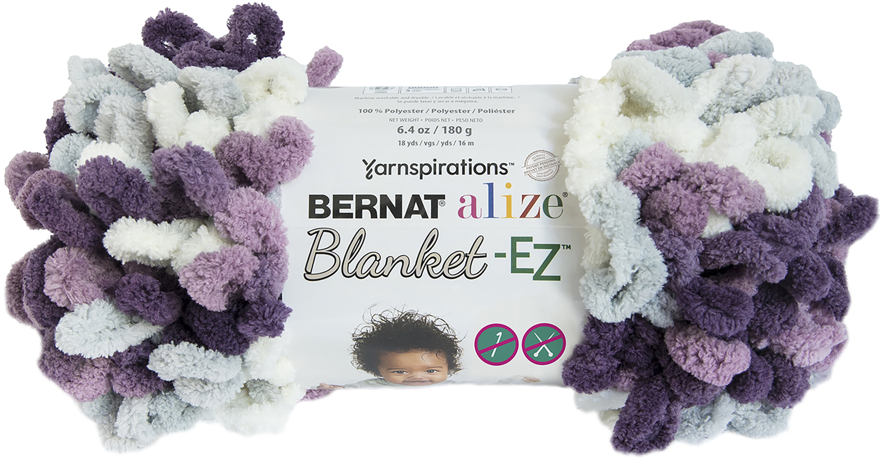 Bernat Polyester Alize BlanketEZ Yarn (180 g/6.4 oz), Thistle