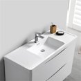 thumbnail image 3 of Fresca Tuscany 40" Integrated Sink Modern Wood Bathroom Cabinet in Glossy White, 3 of 8
