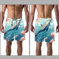 thumbnail image 3 of luoweisi Men's Beach Shorts Quick Dry Swim Trunks with Mesh Lining Dolphin L, 3 of 5