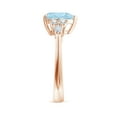thumbnail image 3 of ANGARA Natural Heart-Shaped 1.8 ct Aquamarine Engagement Ring with Diamonds in 14K Rose Gold for Women (Size-9mm) | March Birthstone, Anniversary, Jewelry Gift for Women | Natural Aquamarine Ring, 3 of 9