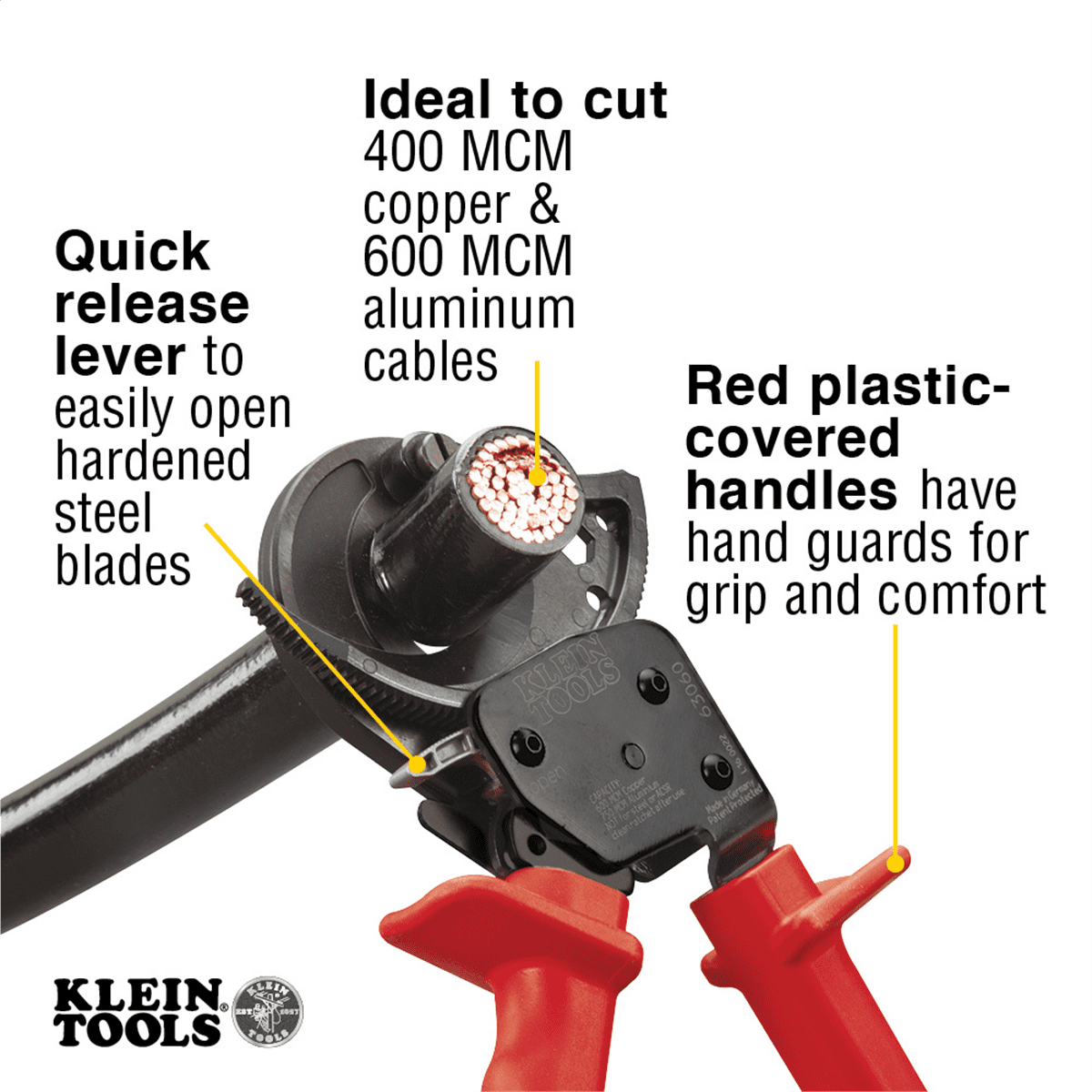 Klein 63060 RATCHET CABLE CUTTER