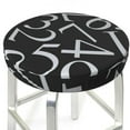 thumbnail image 3 of Bingfone14 inch Padded Round Bar Stool Cover Cushion with Elastic Fabric Round Chair Seat - Numbers, 3 of 7