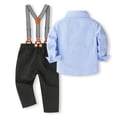 thumbnail image 2 of Fsqjgq Baby Boy Clothes 4Y Boys Fashion Pajama Children's Thermal Underwear Set with Three Of Cotton and Thickened Fabric Fall and Winter Home Wear Baby's Clothing Clothes Set Boy Outfits, 2 of 6