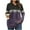 Purple, variant on ZyeKqe Hoodies for Women Casual Ribbed Knit V Neck Sweatshirts Long Sleeve Fall Warm Pullover Sweater Tops